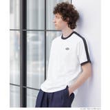［White］ | リンガーラインロゴラグランTシャツ メンズ | coca
