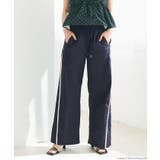 ［Navy］ | ナイロンラインパンツ レディース | coca