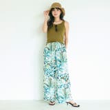 \26ss再入荷/レーヨンボタニカル柄パンツ | coca | 詳細画像1