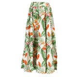 レーヨンリーフ柄フレアスカート レディース | coca | 詳細画像2