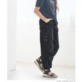 ［Black］ | レースアップポケットパラシュートパンツ キッズ | coca