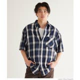 ［Navy］ | オンブレーチェックシャツ メンズ | coca