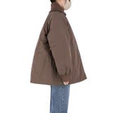 【洗える】 Aラインカールネック中綿コート | coca | 詳細画像5 