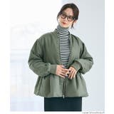 [Khaki] | 女性らしさとカジュアル感を両立、ペプラムヘムMA-1 | coca