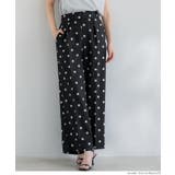［Black］ | センタープレスワイドパンツ レディース | coca