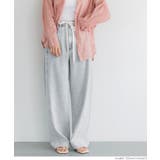 ［Lt.blue］ | 紐付きデニムパンツ レディース | coca