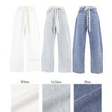 紐付きデニムパンツ レディース | coca | 詳細画像24 
