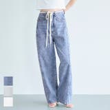 紐付きデニムパンツ レディース | coca | 詳細画像1 