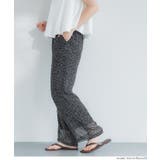 ［Black］ | シアーシフォンイージーパンツ | coca
