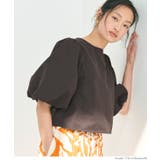 ［Brown］ | バックリボンブラウス レディース | coca