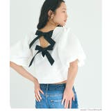 ［White］ | バックリボンブラウス レディース | coca