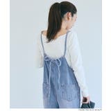 バックリボンでアクセント♪大人カジュアルデニムサロペット | coca | 詳細画像11