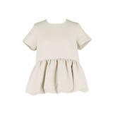 フロッキードットバルーンブラウス | coca | 詳細画像2 