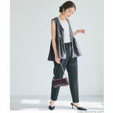 ヘリンボーンストライプジップベスト レディース | coca | 詳細画像11 