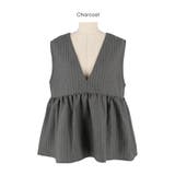 ヘリンボーンストライプフレアベスト | coca | 詳細画像17 