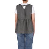 ヘリンボーンストライプフレアベスト | coca | 詳細画像5 