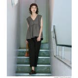 ヘリンボーンストライプフレアベスト | coca | 詳細画像6 