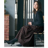 フロッキープリントティアードスカート | coca | 詳細画像12 