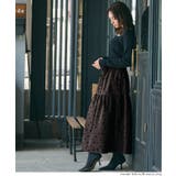 フロッキープリントティアードスカート | coca | 詳細画像13 