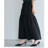 フロッキープリントティアードスカート | coca | 詳細画像18 