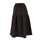 フロッキープリントティアードスカート | coca | 詳細画像2 