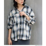 ［D］ | チェック柄スナップボタンシャツ | coca