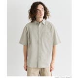 ［Lt.beige］ | 楊柳半袖シャツ メンズ | coca