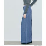 タックワイドデニムパンツ | coca | 詳細画像4 