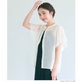 ［Ivory］ | シアーフリルブラウス | coca