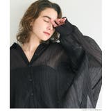 ［Black］ | シアービッグシャツ | coca