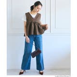 フロッキードットペプラムベスト レディース | coca | 詳細画像10 