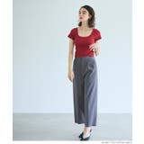 【ストレッチ】クロップド丈スラックス | coca | 詳細画像5 