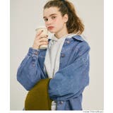 ［Blue］ | ラフに羽織れてこなれる、オーバーサイズデニムジャケット | coca