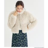 ［Greige］ | フェイクファーショートジャケット | coca