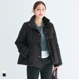 【洗える】中綿スタンドカラーフレアブルゾン | coca | 詳細画像1 