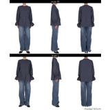 デニムライク金ボタンブラウス レディース | coca | 詳細画像13 