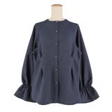 デニムライク金ボタンブラウス レディース | coca | 詳細画像2 