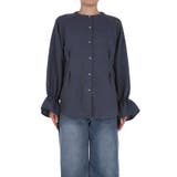 デニムライク金ボタンブラウス レディース | coca | 詳細画像3 