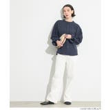 デニムライク金ボタンブラウス レディース | coca | 詳細画像6 