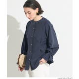 デニムライク金ボタンブラウス レディース | coca | 詳細画像7 