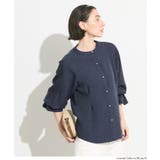 デニムライク金ボタンブラウス レディース | coca | 詳細画像10 