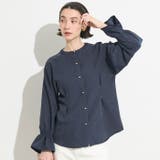 デニムライク金ボタンブラウス レディース | coca | 詳細画像1 