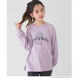 ［Purple］ | イラストプリントロングTシャツ | coca