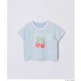キャッチーで可愛いさくらんぼリンガーTシャツ | coca | 詳細画像19 