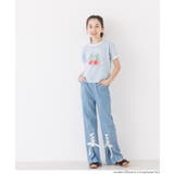 キャッチーで可愛いさくらんぼリンガーTシャツ | coca | 詳細画像8 