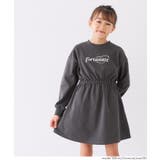 ［Charcoal］ | スポーティーに着こなせるブラウジングスウェットワンピース | coca