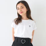 キッズ 親子お揃いフレンチスリーブ刺繍Tシャツ | coca | 詳細画像1 