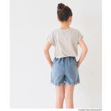 キッズ 親子お揃いフレンチスリーブ刺繍Tシャツ | coca | 詳細画像3 