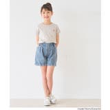 キッズ 親子お揃いフレンチスリーブ刺繍Tシャツ | coca | 詳細画像2 