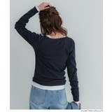 テレコリブUネックTシャツ | coca | 詳細画像17 